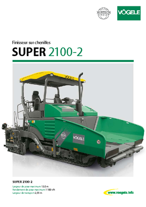 Верижни машини за асфалт Vögele Super 2100-2