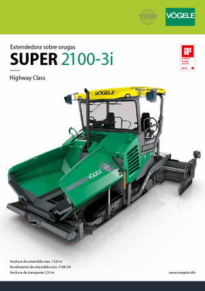 Верижни машини за асфалт Vögele Super 2100-3i