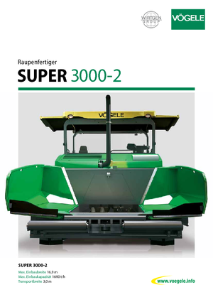 Верижни машини за асфалт Vögele Super 3000-2