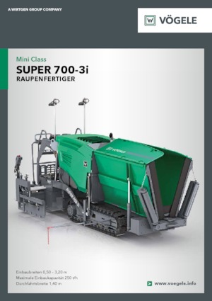 Верижни машини за асфалт Vögele Super 700-3i