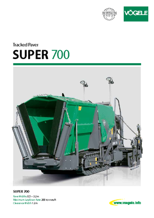 Верижни машини за асфалт Vögele Super 700