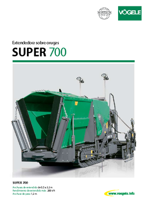 Верижни машини за асфалт Vögele Super 700