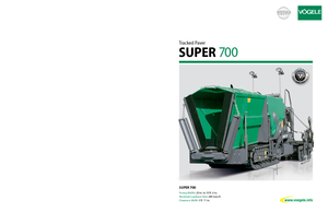 Верижни машини за асфалт Vögele Super 700