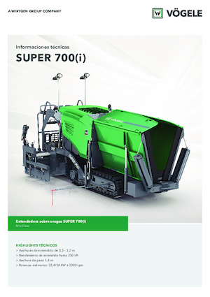 Верижни машини за асфалт Vögele Super 700i