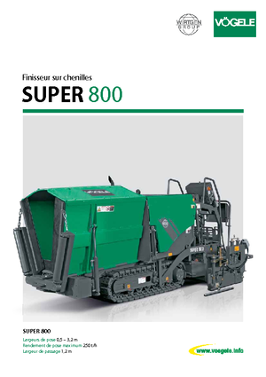 Верижни машини за асфалт Vögele Super 800