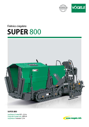 Верижни машини за асфалт Vögele Super 800