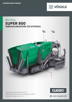Верижни машини за асфалт Vögele Super 800