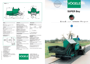 Верижни машини за асфалт Vögele Super-Boy