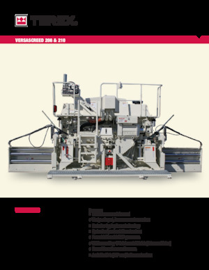 Верижни машини за асфалт Terex VersaScreed 210