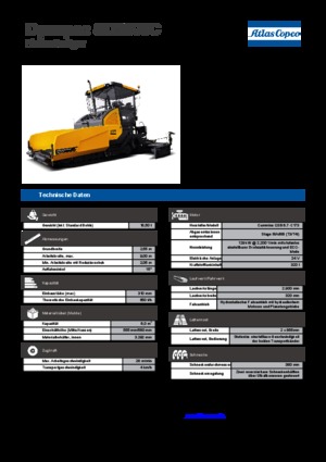 Верижни машини за асфалт Dynapac SD 2500 C 
