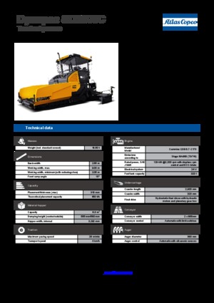 Верижни машини за асфалт Dynapac SD 2500 C