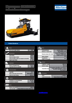 Верижни машини за асфалт Dynapac SD 2500 C