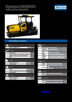 Верижни машини за асфалт Dynapac SD 2500 C 