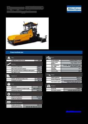 Верижни машини за асфалт Dynapac SD 2500 C