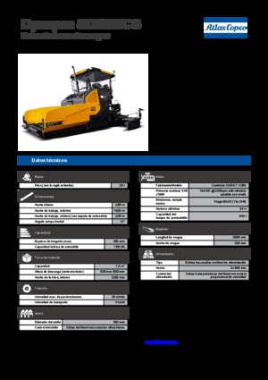 Верижни машини за асфалт Dynapac SD 2550 CS