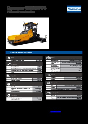 Верижни машини за асфалт Dynapac SD 2550 CS