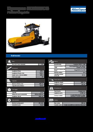 Верижни машини за асфалт Dynapac SD 2550 CS