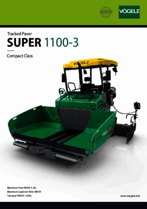 Верижни машини за асфалт Vögele Super 1100-3