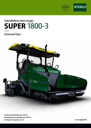 Верижни машини за асфалт Vögele Super 1800-3