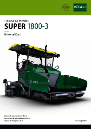Верижни машини за асфалт Vögele Super 1800-3