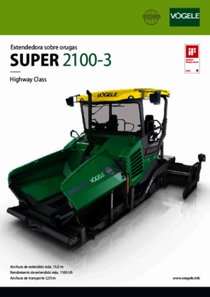 Верижни машини за асфалт Vögele Super 2100-3