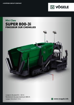 Верижни машини за асфалт Vögele Super 800-3i