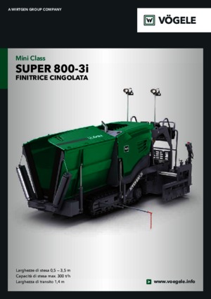 Верижни машини за асфалт Vögele Super 800-3i