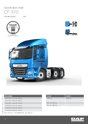 Влекачи DAF CF 450 FTG SLEEPER CAB