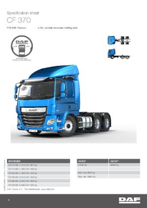 Влекачи DAF CF 530 FTS SLEEPER CAB