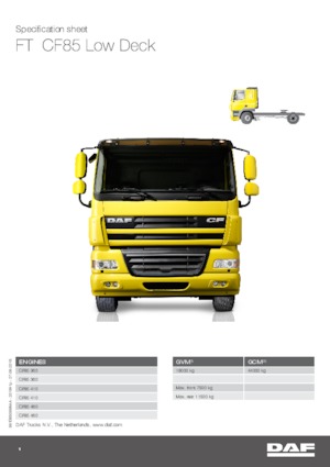 Влекачи DAF CF 85.460 FT Low deck SC