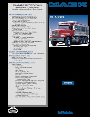 Влекачи Mack CL703 CA67 Conventional Cummins ISX 500 6x4