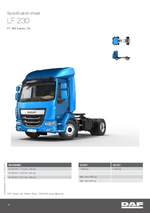 Влекачи DAF LF 260 FA 13t DC