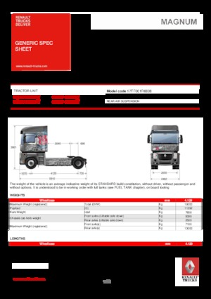 Влекачи Renault MAGNUM 520.19 4X2 T E5 - ROUTE 66