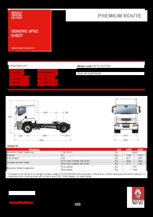 Влекачи Renault PREMIUM 430.19 4X2 LD T OPTIFUEL