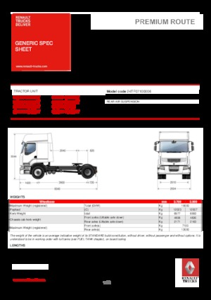 Влекачи Renault PREMIUM 430.19 4X2 LD T