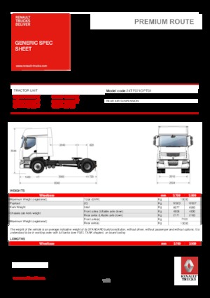 Влекачи Renault PREMIUM 460.19 4X2 LD T OPTIFUEL