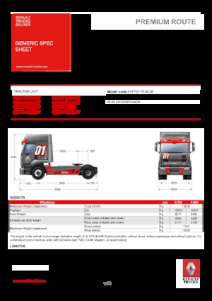 Влекачи Renault PREMIUM 460.19 4X2 LD T TRUCK RACING