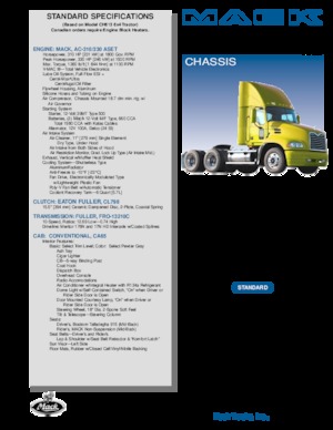 Влекачи Mack VISION CA65 Conventional CXN603 AC-460P ASET 6x4