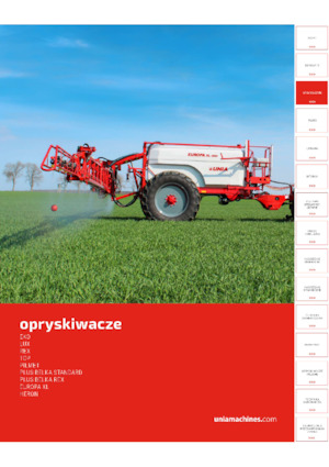 Прикачни полеви пръскачки Unia Lux 412 