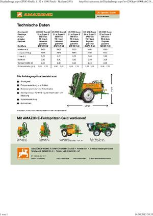 Прикачни полеви пръскачки Amazone UG 3000 Special (18)