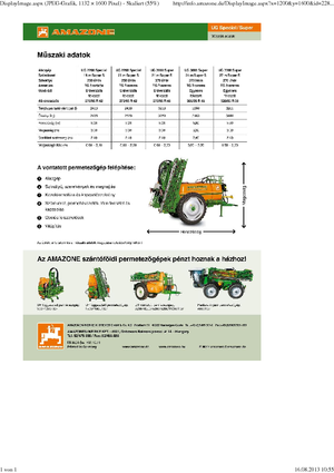 Прикачни полеви пръскачки Amazone UG 3000 Special (18)
