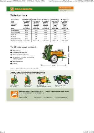 Прикачни полеви пръскачки Amazone UG 2200 Super (15)