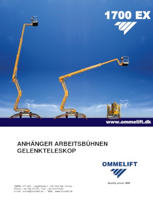 Монтирани на камион артикулиращи подемници за стрели OMMELIFT 1700 EX