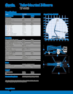 Монтирани на камион артикулиращи подемници за стрели Genie TMZ 34/20 DC