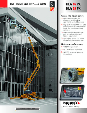 Колесни повдигачи с подвижна стрела Haulotte HLA16 PX