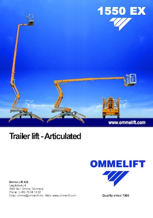 Монтирани на камион артикулиращи подемници за стрели OMMELIFT 1550 EX