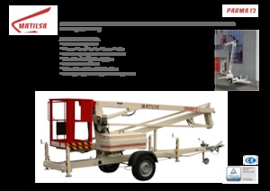 Монтирани на ремаркета повдигачи с подвижна стрела Matilsa Parma 12