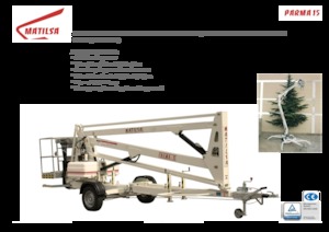 Монтирани на ремаркета повдигачи с подвижна стрела Matilsa Parma 15