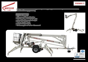 Монтирани на ремаркета повдигачи с подвижна стрела Matilsa Parma 17