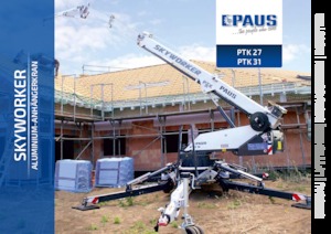 Монтирани на ремаркета повдигачи с подвижна стрела Paus PTK 31